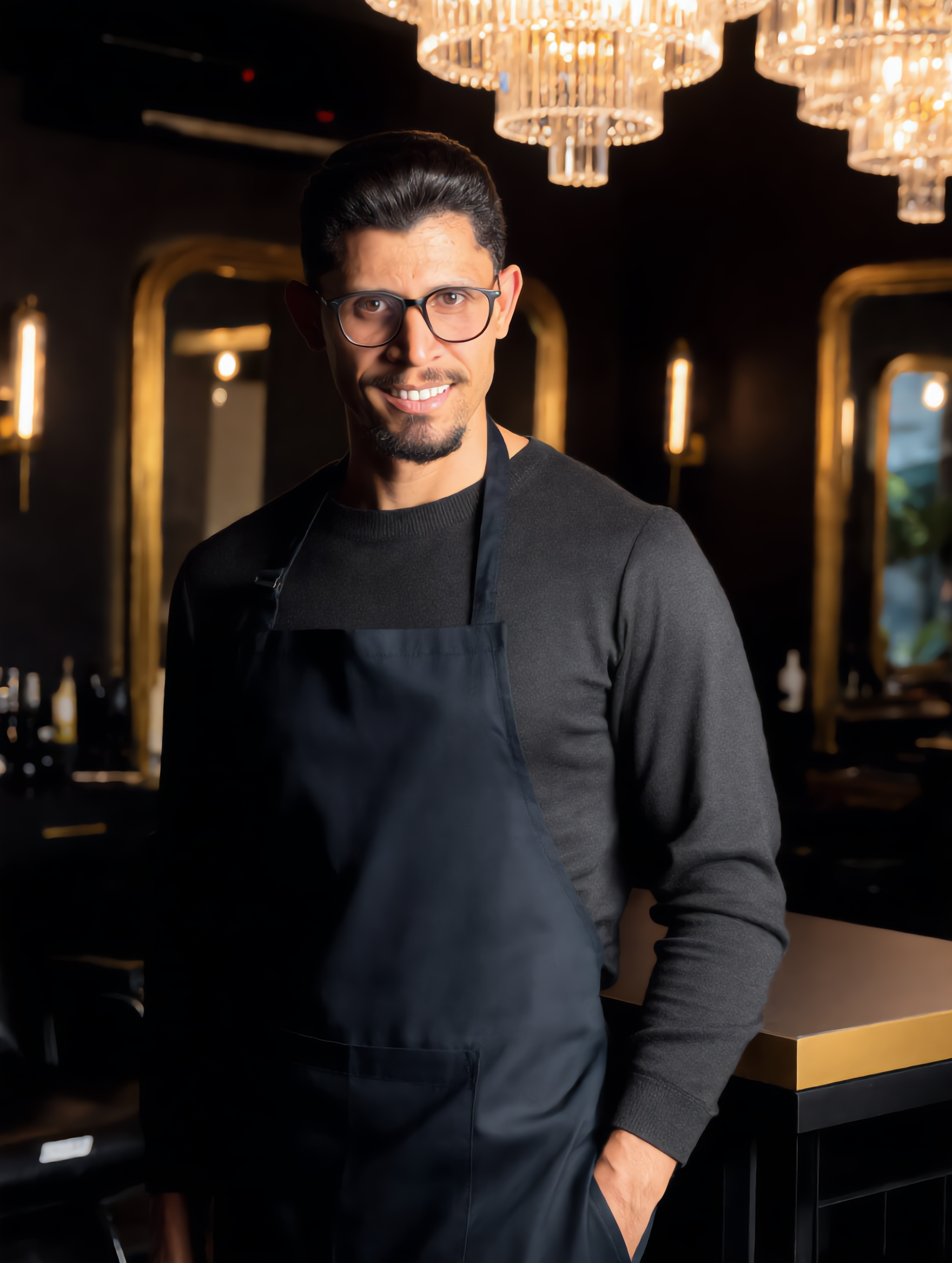 Bruno França na Barbearia França